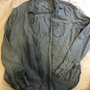 Women’s GAP Jean Button Down Shirt